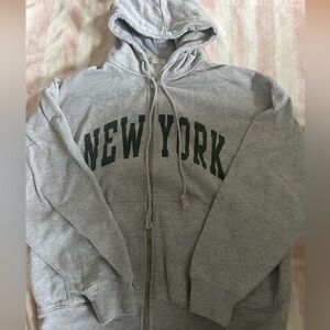 Brandy Melville/John Galt graphic full zip hoodie